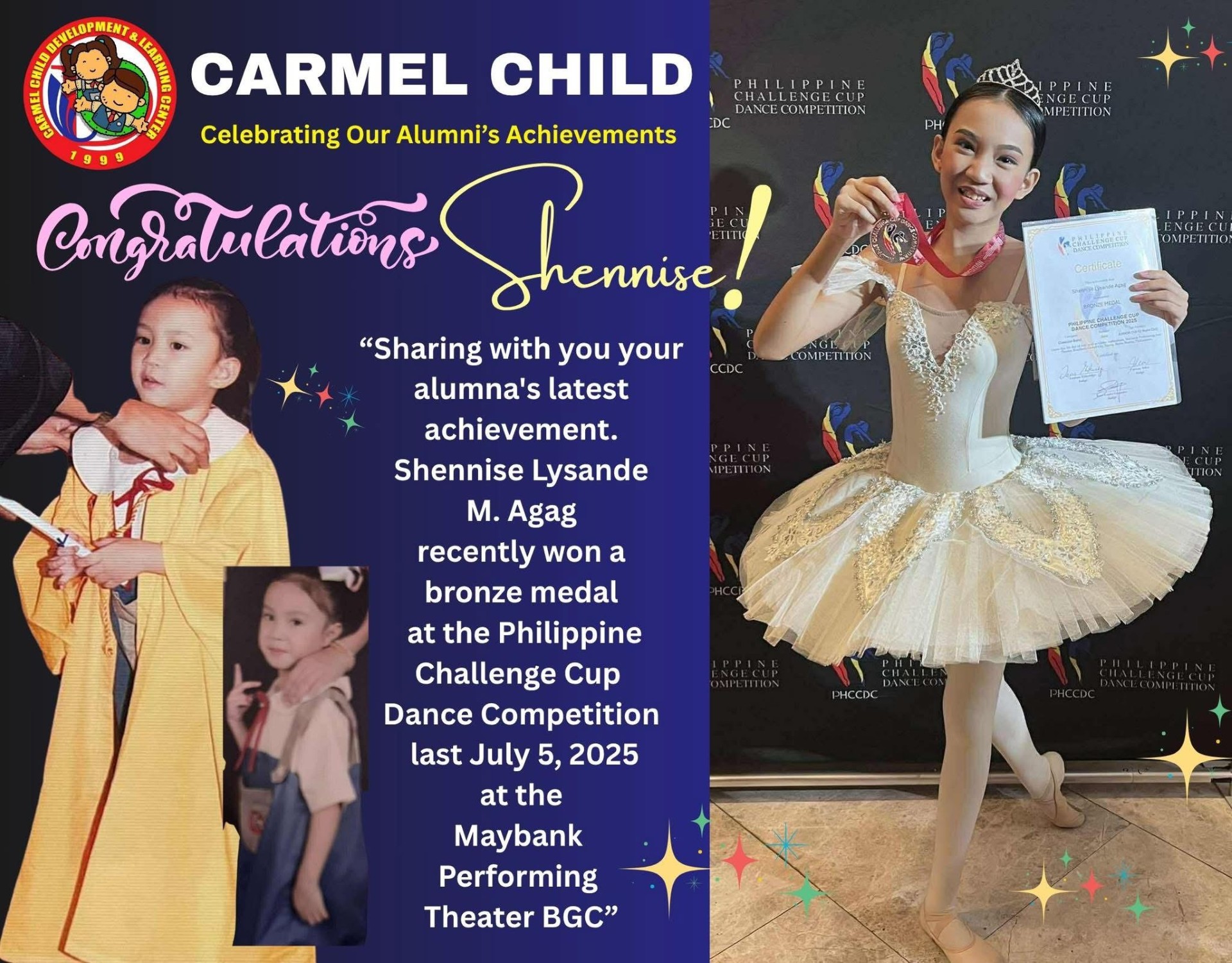 Highlight 11 - Carmel Child testimonial or achievement