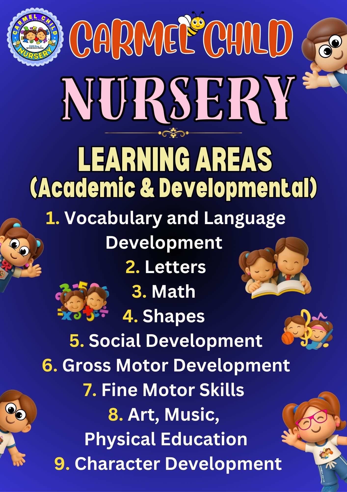 Nursery Learning Areas - Carmel Child Development & Learning Center