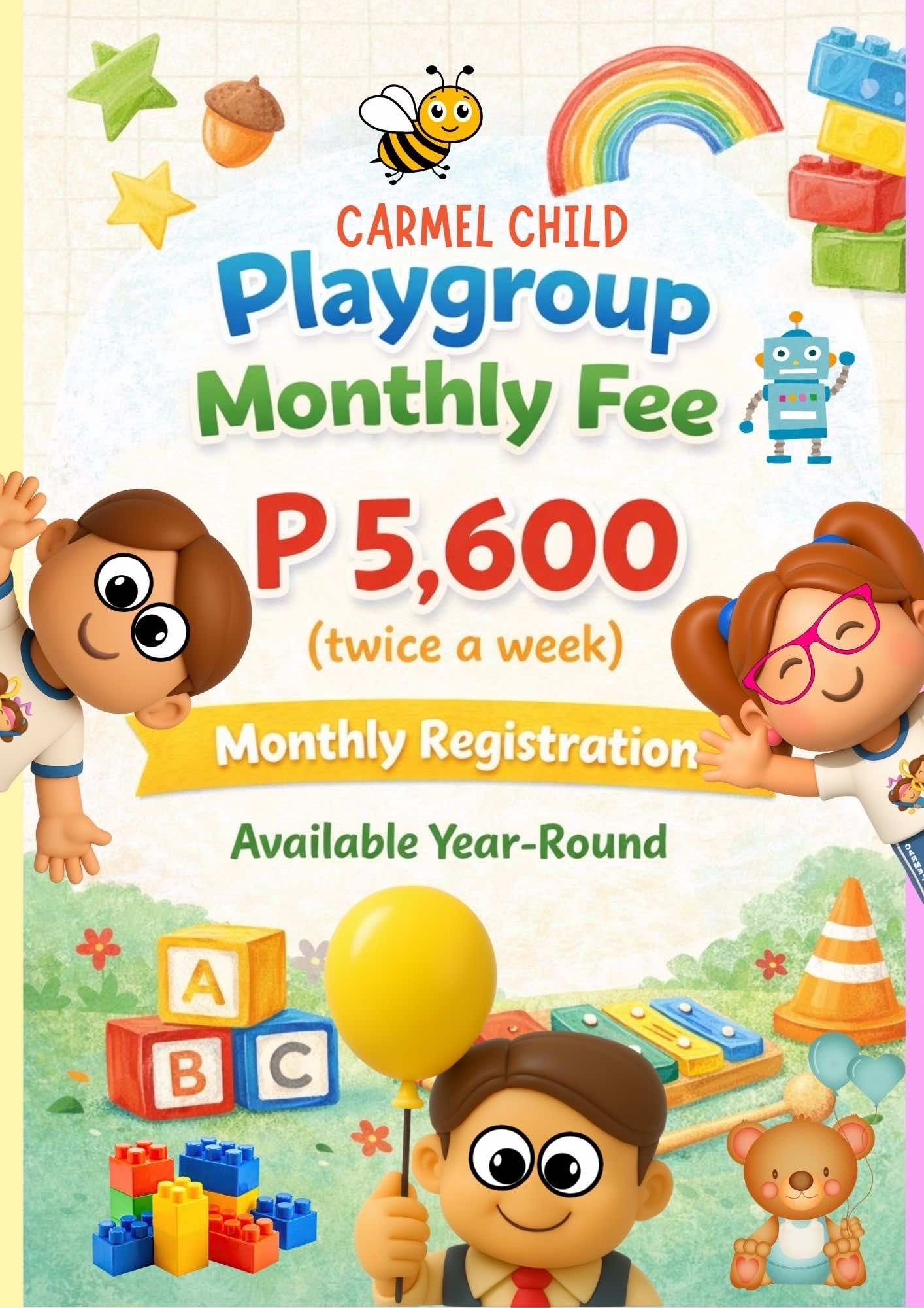 Playgroup Monthly Fee