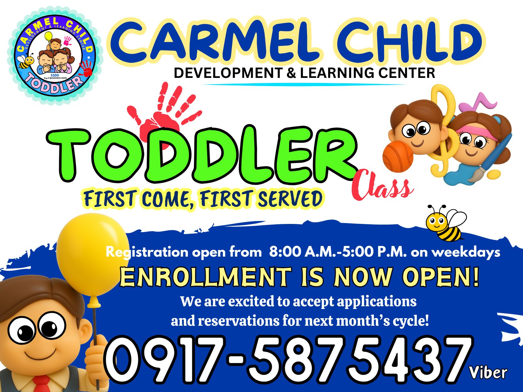 Toddler Enrollment Information