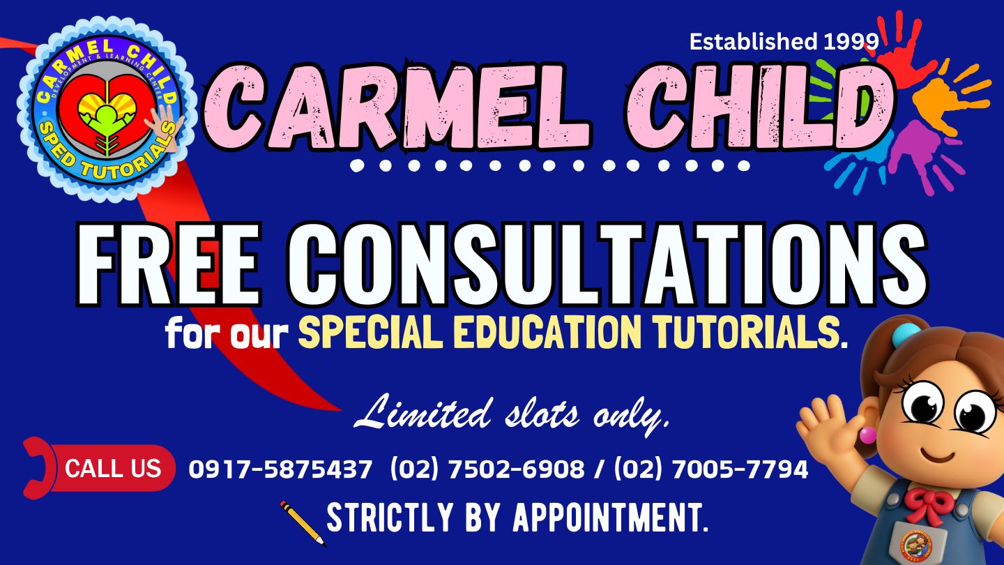 Free Consultations for SPED Tutorials - Carmel Child Development & Learning Center